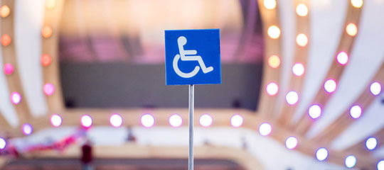 Accessibility symbol totem
