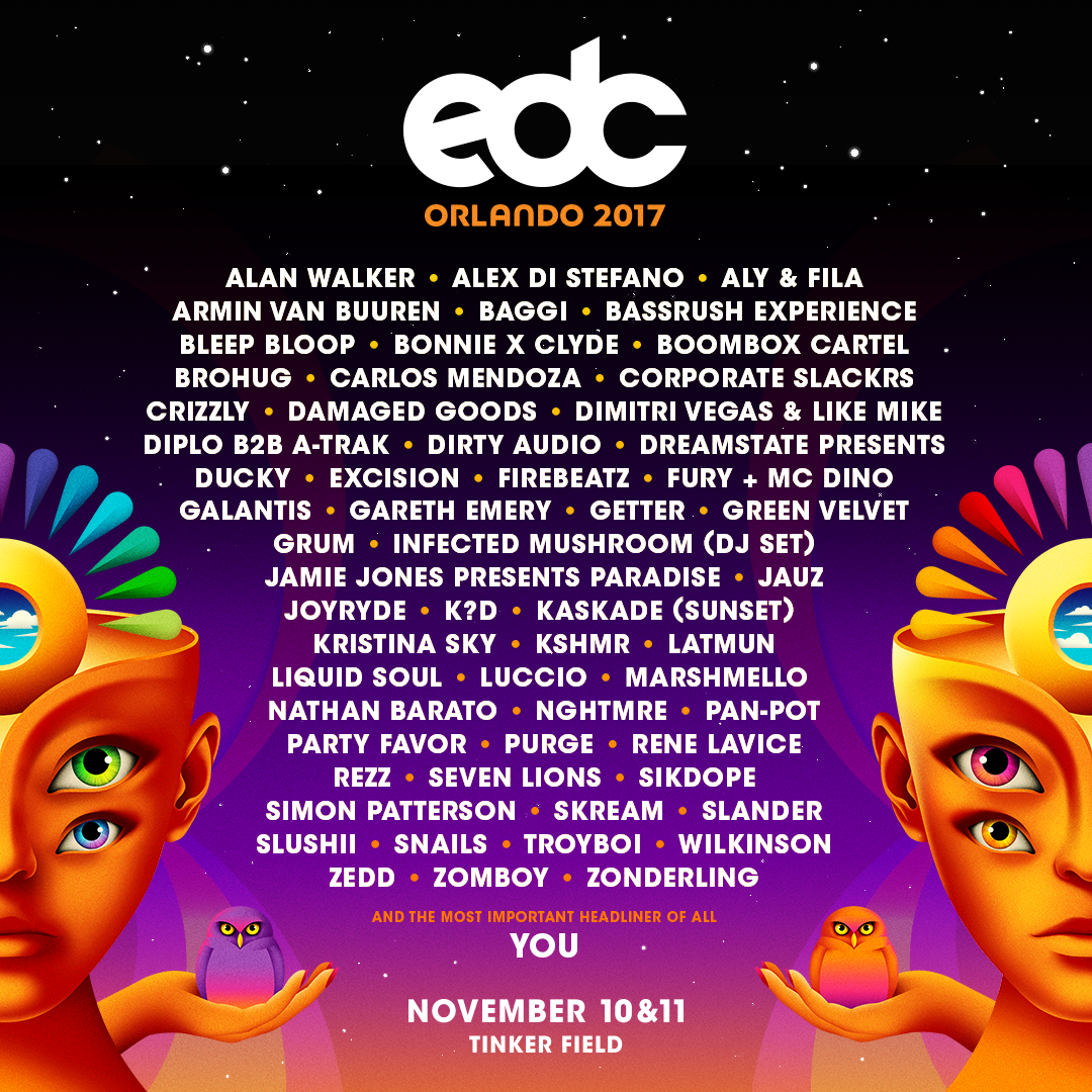 2017 Lineup EDC Orlando 2024