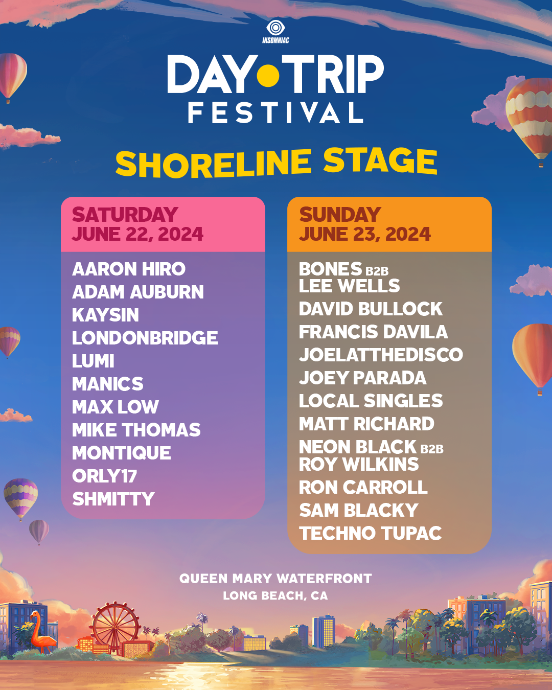 Shoreline Stage Lineup