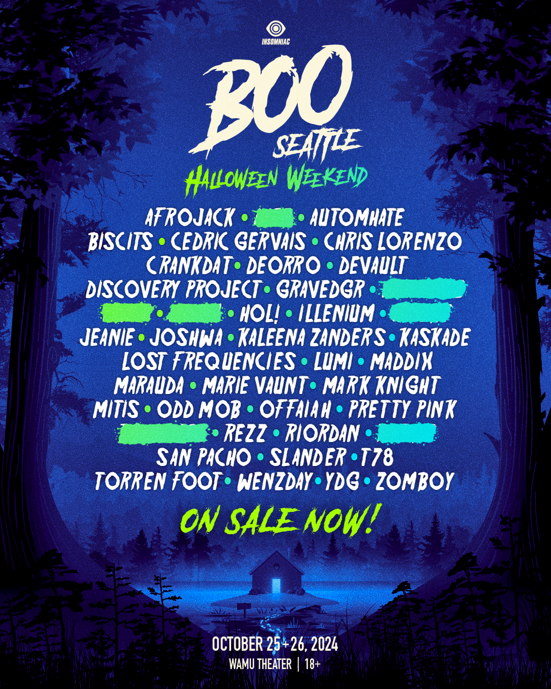 Boo Seattle 2024 Lineup Phase 1