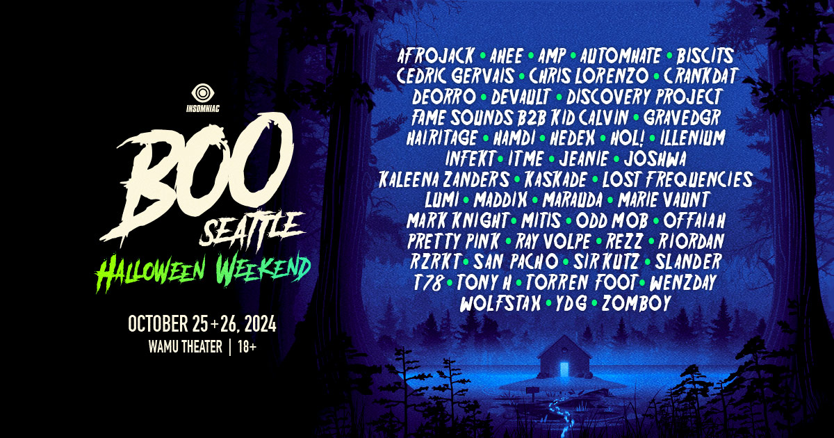 BOO Seattle | October 25+26, 2024 | WAMU Theater