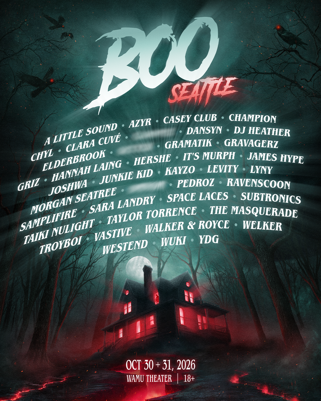 Lineup – BOO Seattle 2026
